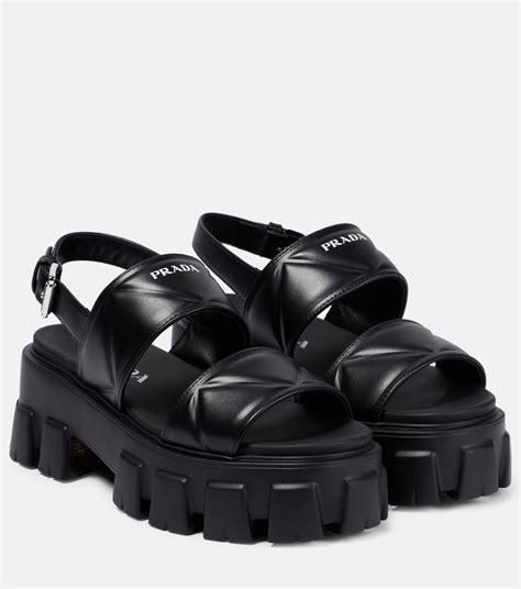 prada techno sandal|prada platform sandals.